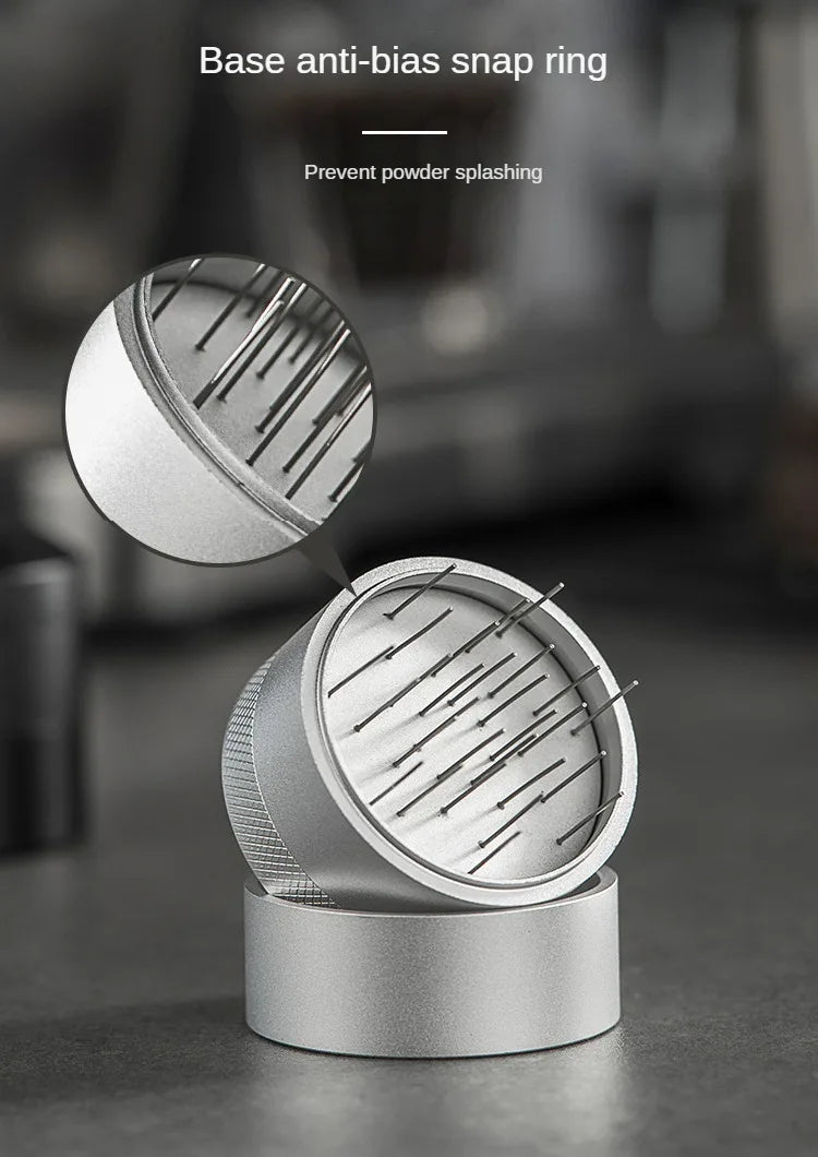 21-Needle WDT Espresso Distribution Tool | Adjustable Depth | 51 / 53 / 58mm Portafilter