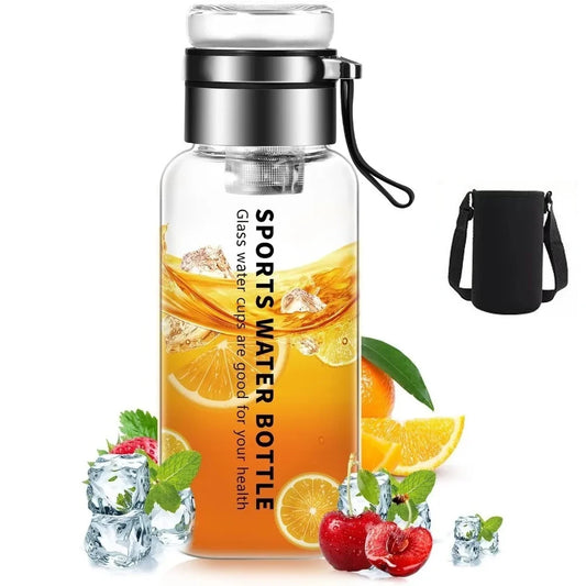Cold Brew & Tea Infuser Glass Bottle | Stainless Steel Filter | 750ml & 1L
