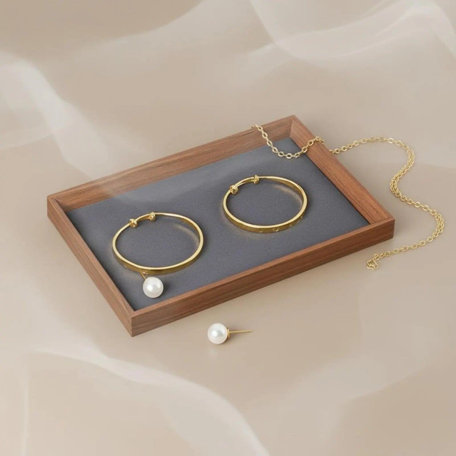 Black Walnut Jewellery Display Tray