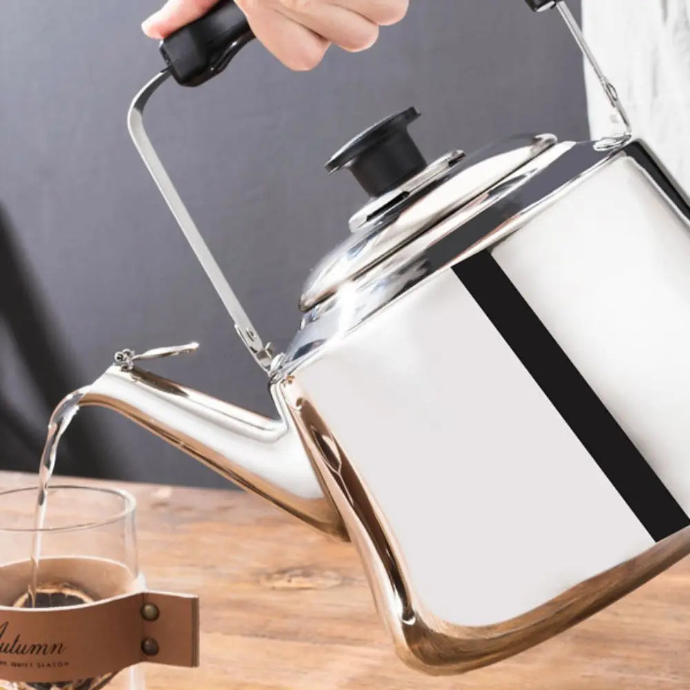 Stainless Steel Whistling Tea Kettle with Filter — 1L / 1.5L / 2L | Gas & Induction