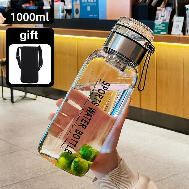 Large Capacity Glass Cold Drinks Bottle