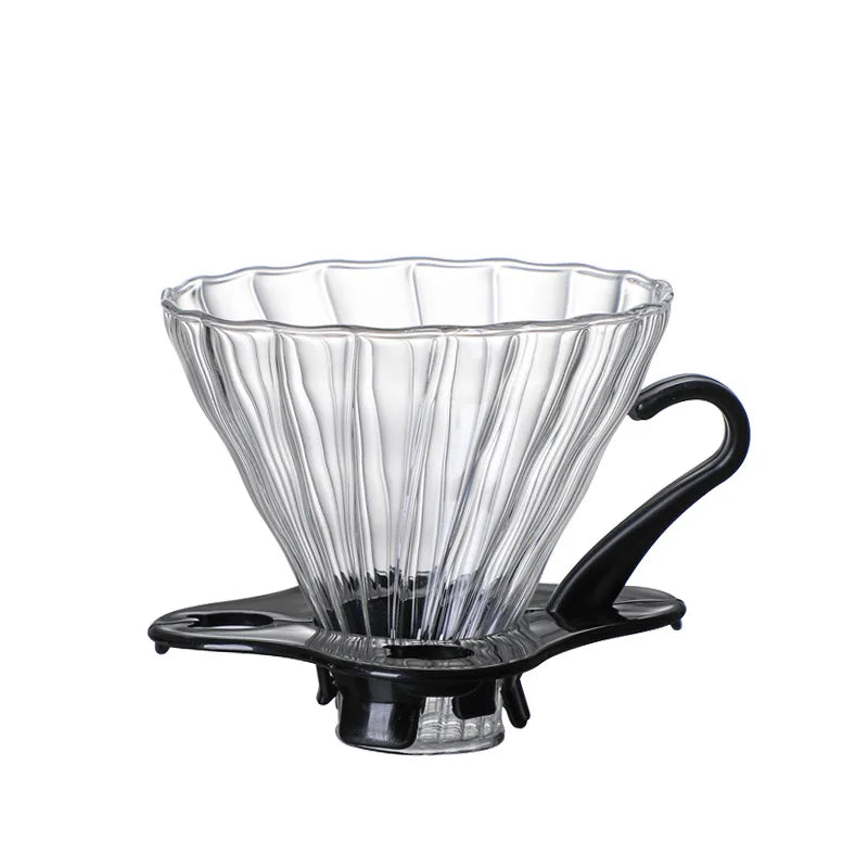 Pour Over Coffee Maker | Borosilicate Glass Server with Lid
