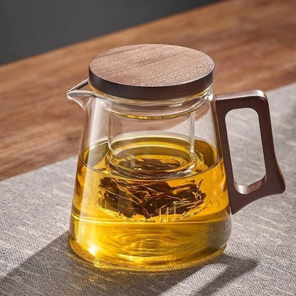 Thickened Borosilicate Glass Teapot | Heat-Resistant Tea Separator & Teacup Set