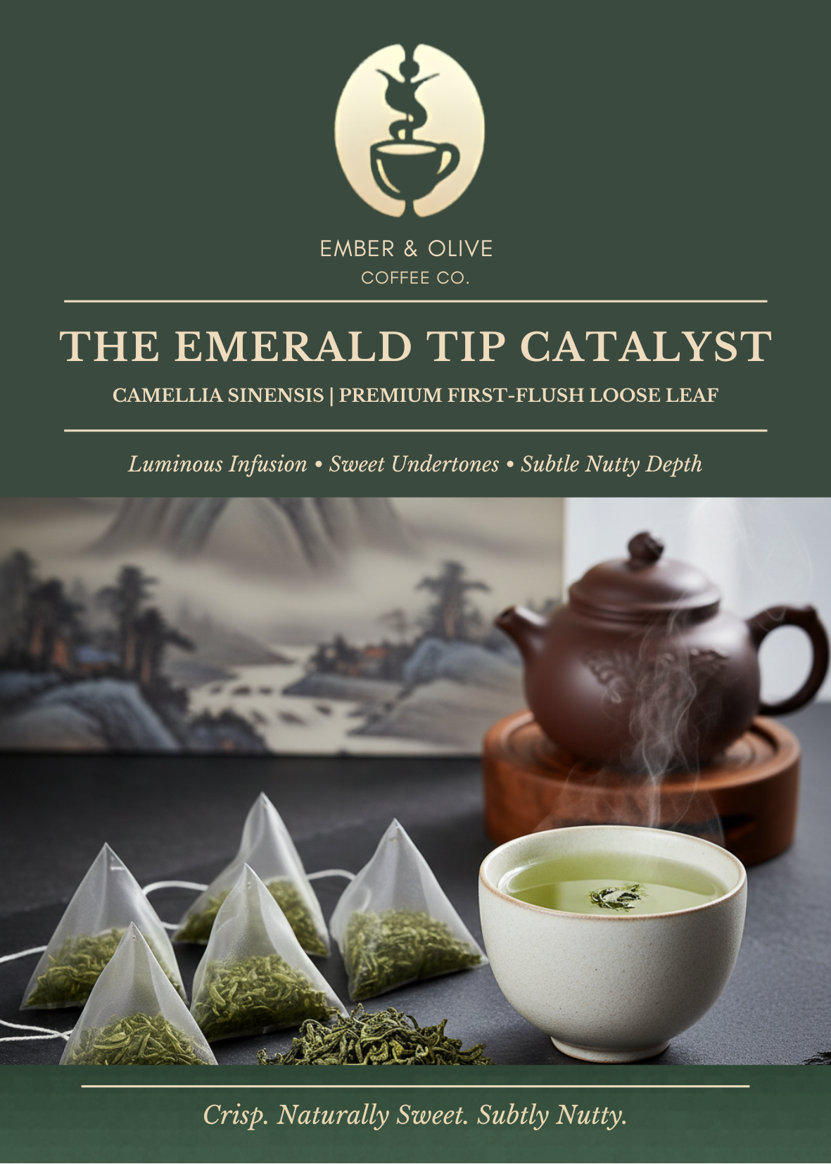 The Emerald Tip Catalyst | Premium First-Flush Loose Leaf Green Tea