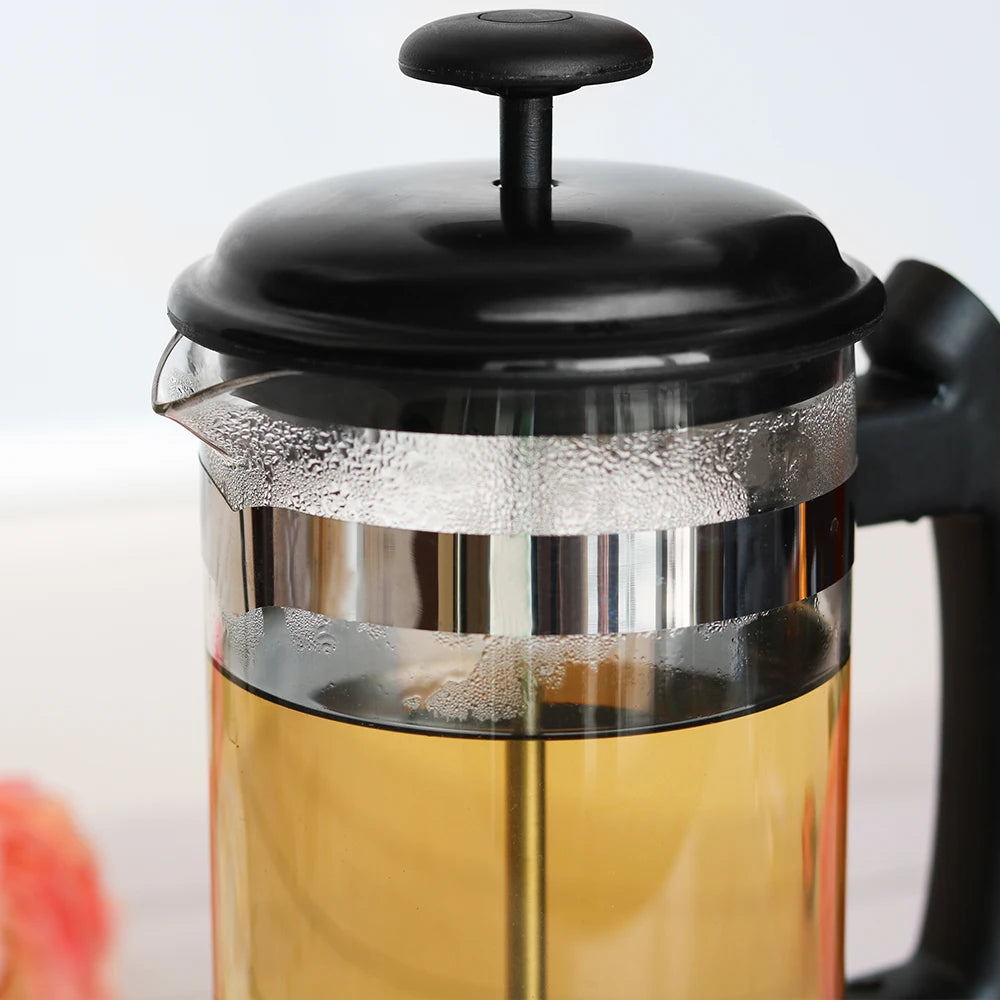 1L Glass French Press | Stainless Steel Filter | 4 Colours