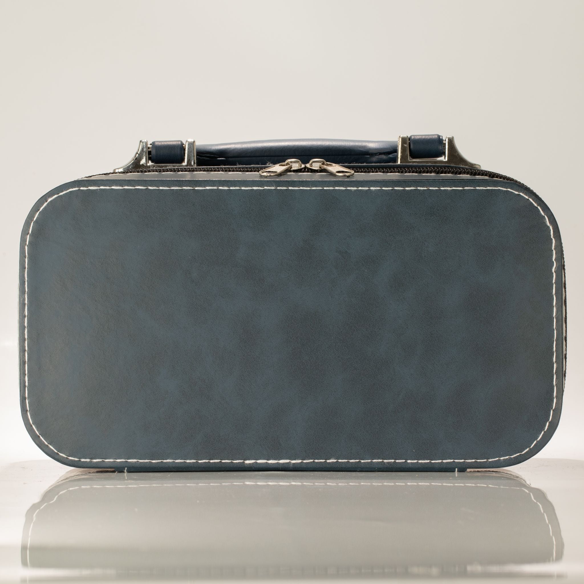 Ru Blue Travel Teapot Set with Two Cups