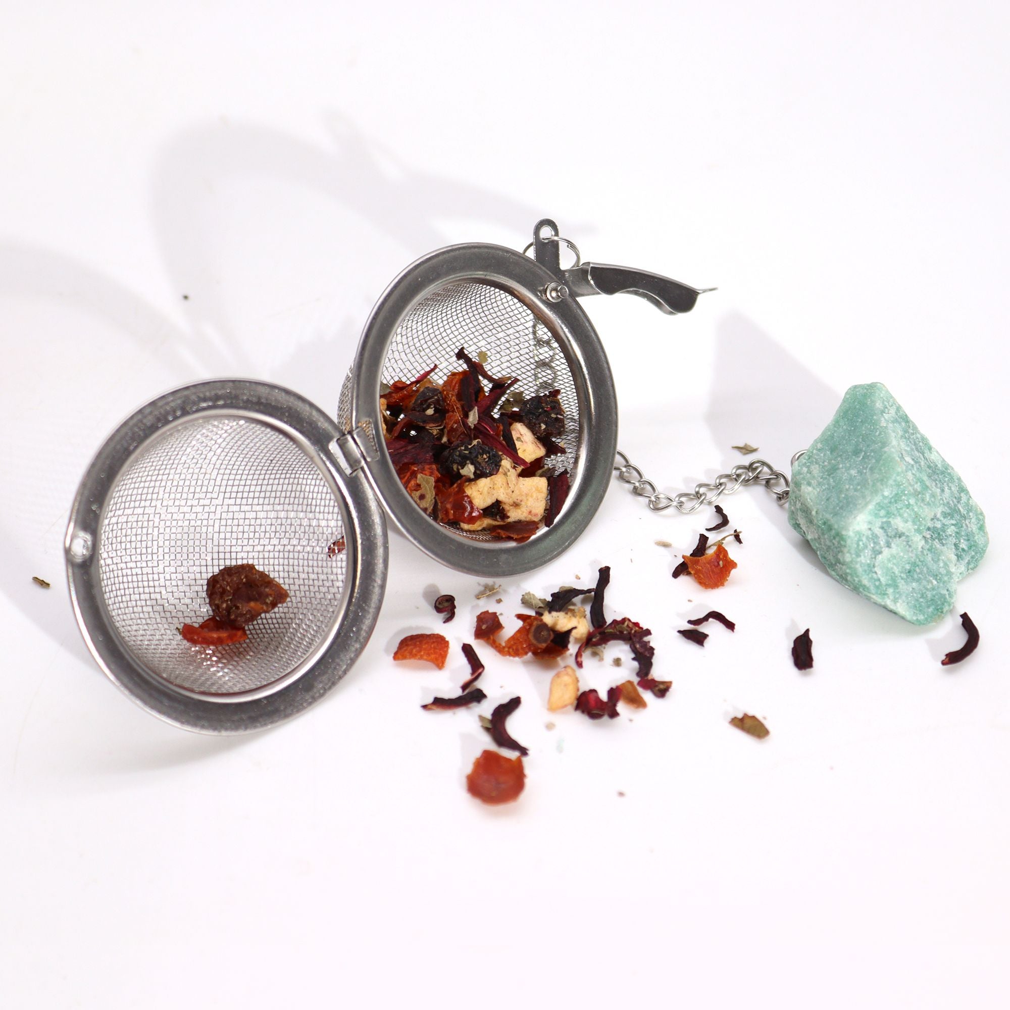 Green Aventurine Gemstone Tea Strainer | Ember & Olive - Ember & Olive Coffee Co.®