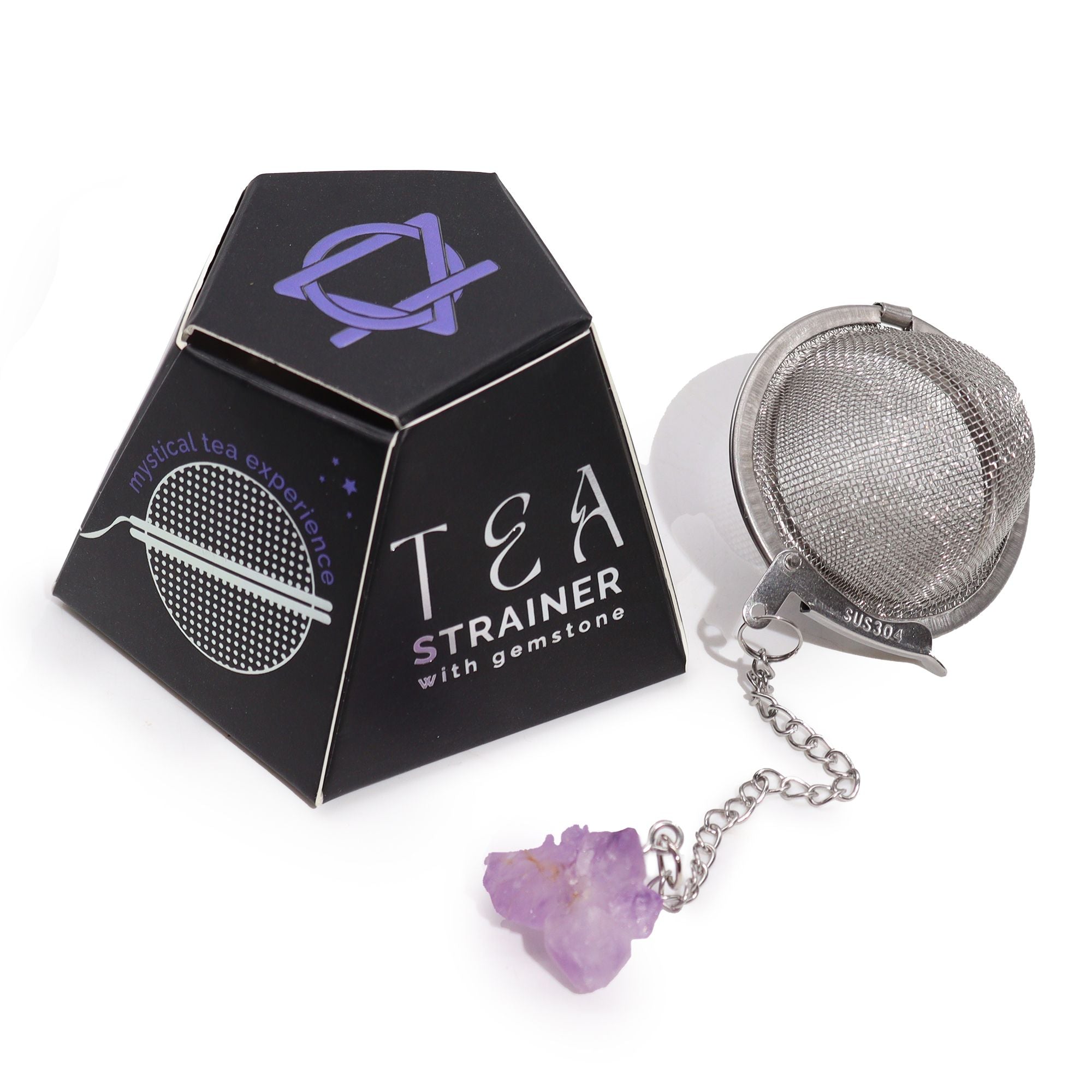 Amethyst Cluster Gemstone Tea Strainer | Ember & Olive - Ember & Olive Coffee Co.®