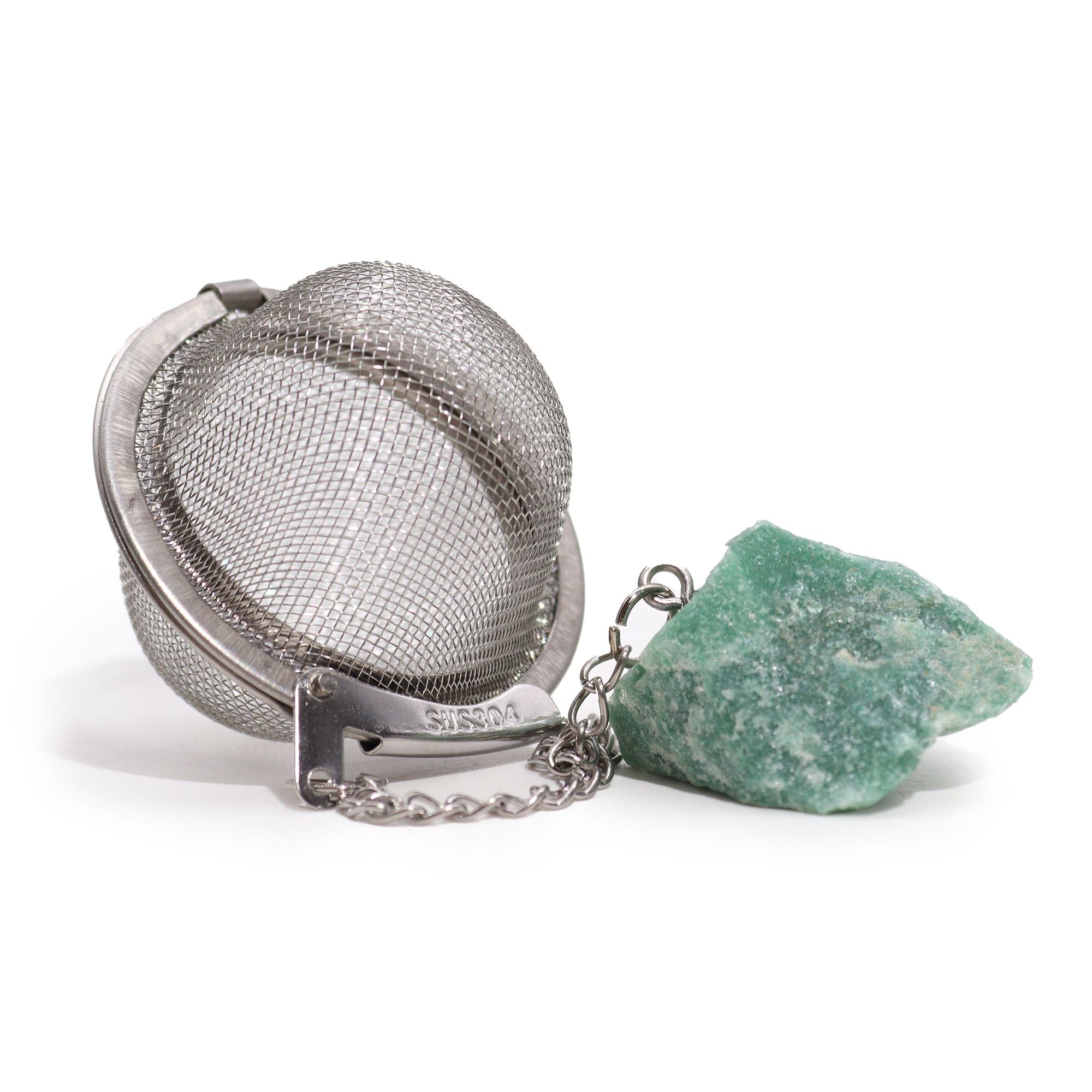 Green Aventurine Gemstone Tea Strainer | Ember & Olive - Ember & Olive Coffee Co.®