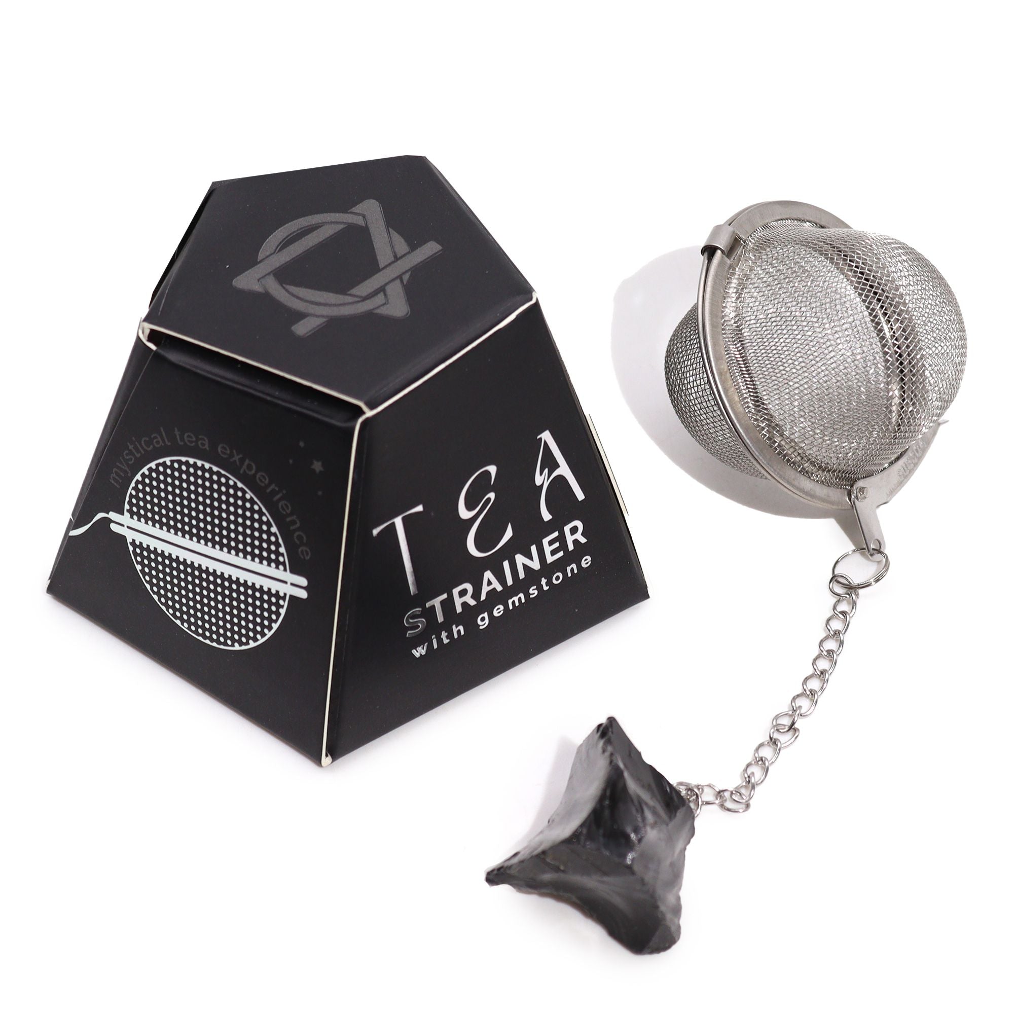 Black Obsidian Gemstone Tea Strainer | Ember & Olive - Ember & Olive Coffee Co.®