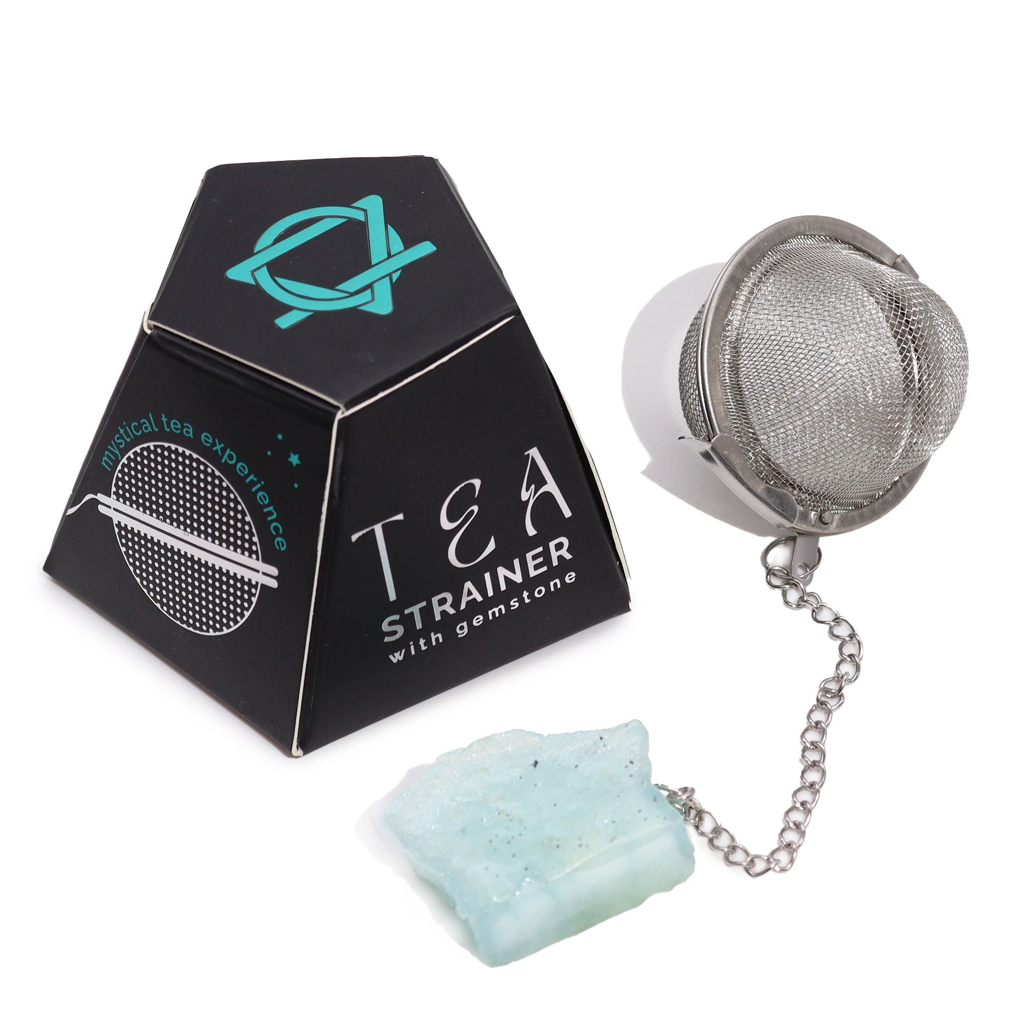 Aquamarine Gemstone Tea Strainer | Ember & Olive - Ember & Olive Coffee Co.®