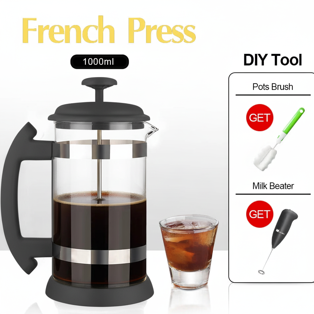 Dark Gray French Press