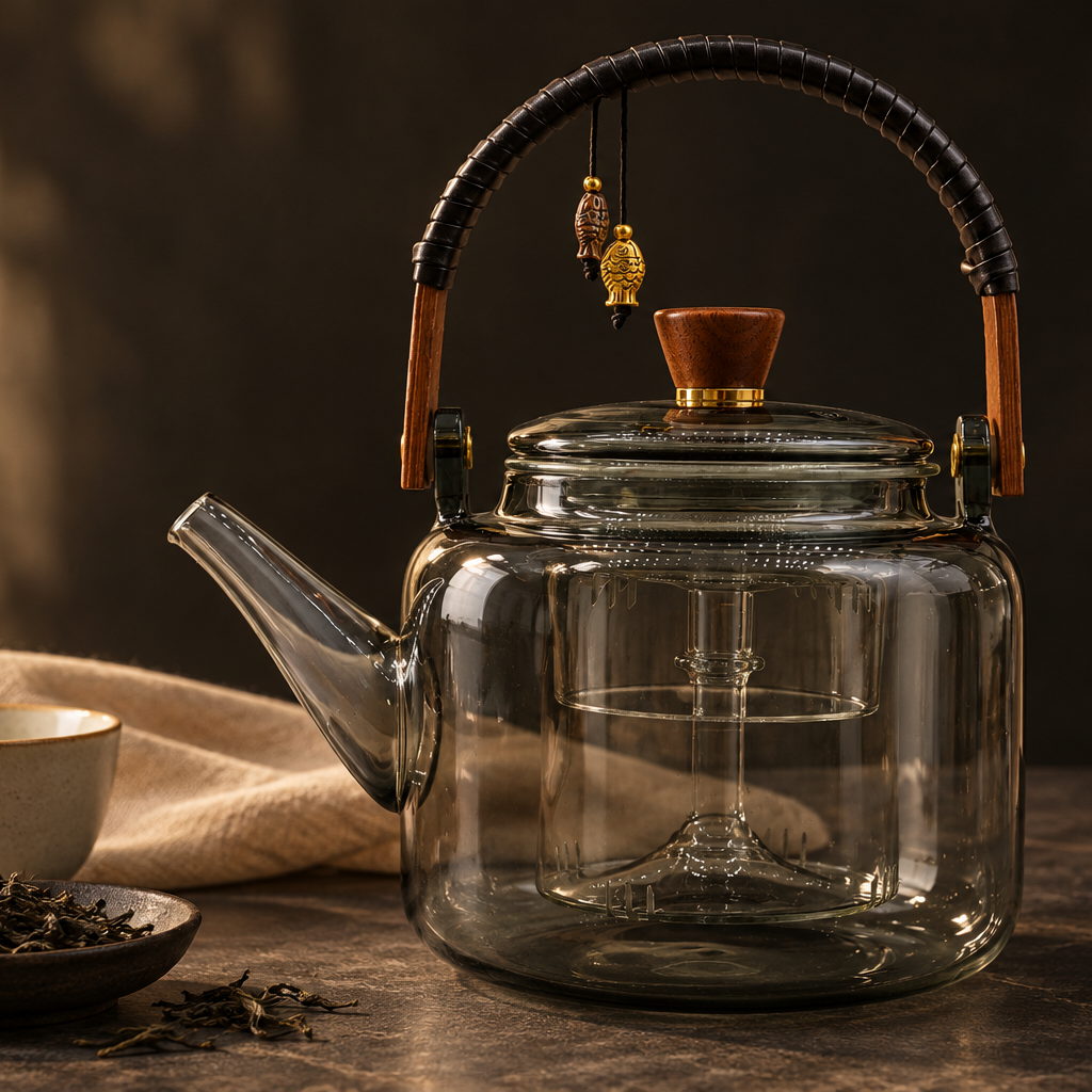 Dark premium tea tabletop