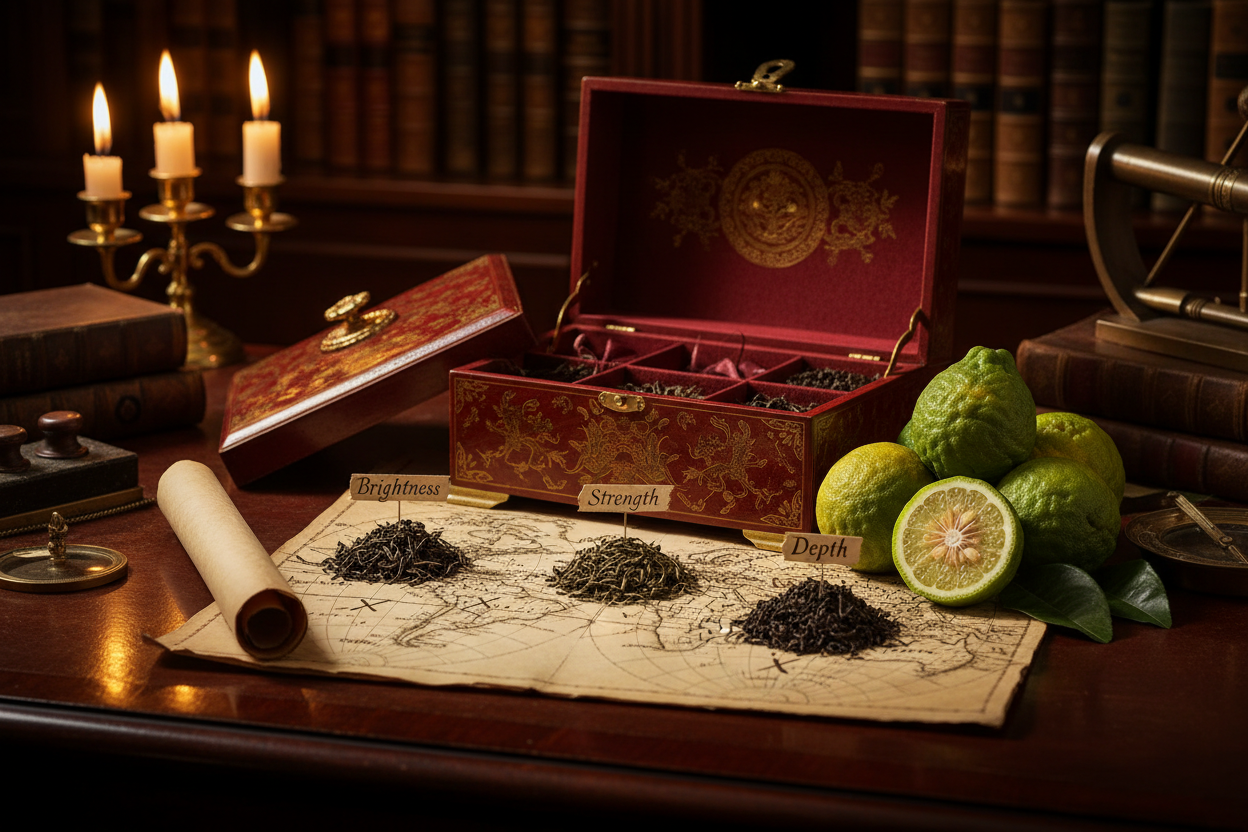 Gift Box, Origins Map & Authentic Italian Bergamot