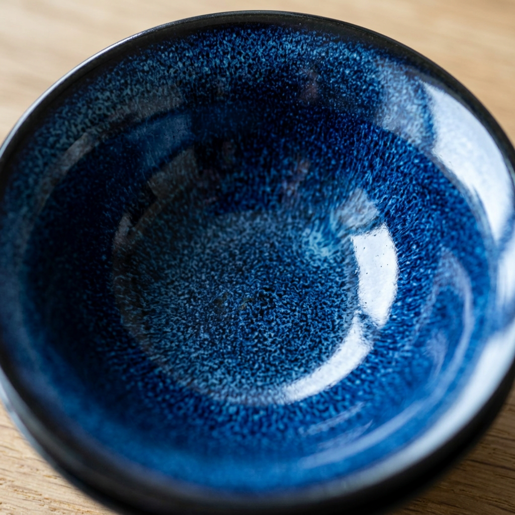 The Sapphire Ritual: Ocean Blue Ceramic Teapot with Four Tasting Cups - Ember & Olive Coffee Co.®