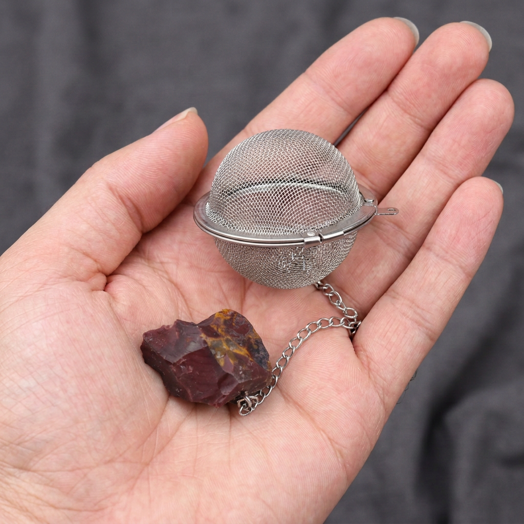 Mookaite Gemstone Tea Strainer | Ember & Olive - Ember & Olive Coffee Co.®