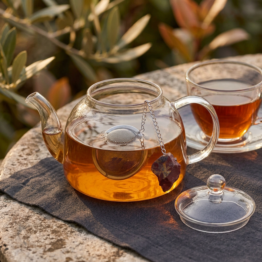 Mookaite Gemstone Tea Strainer | Ember & Olive - Ember & Olive Coffee Co.®