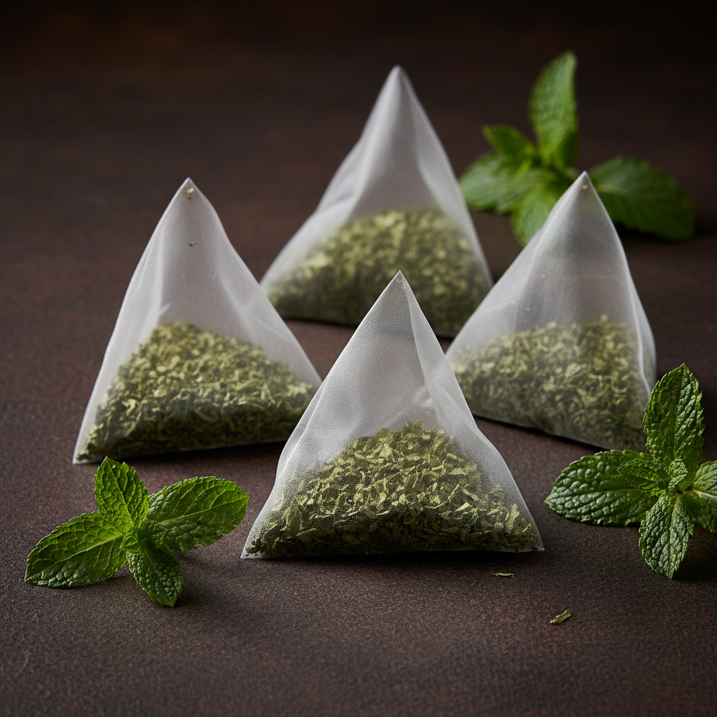 Peppermint Pyramid Teabags Ground Leaf