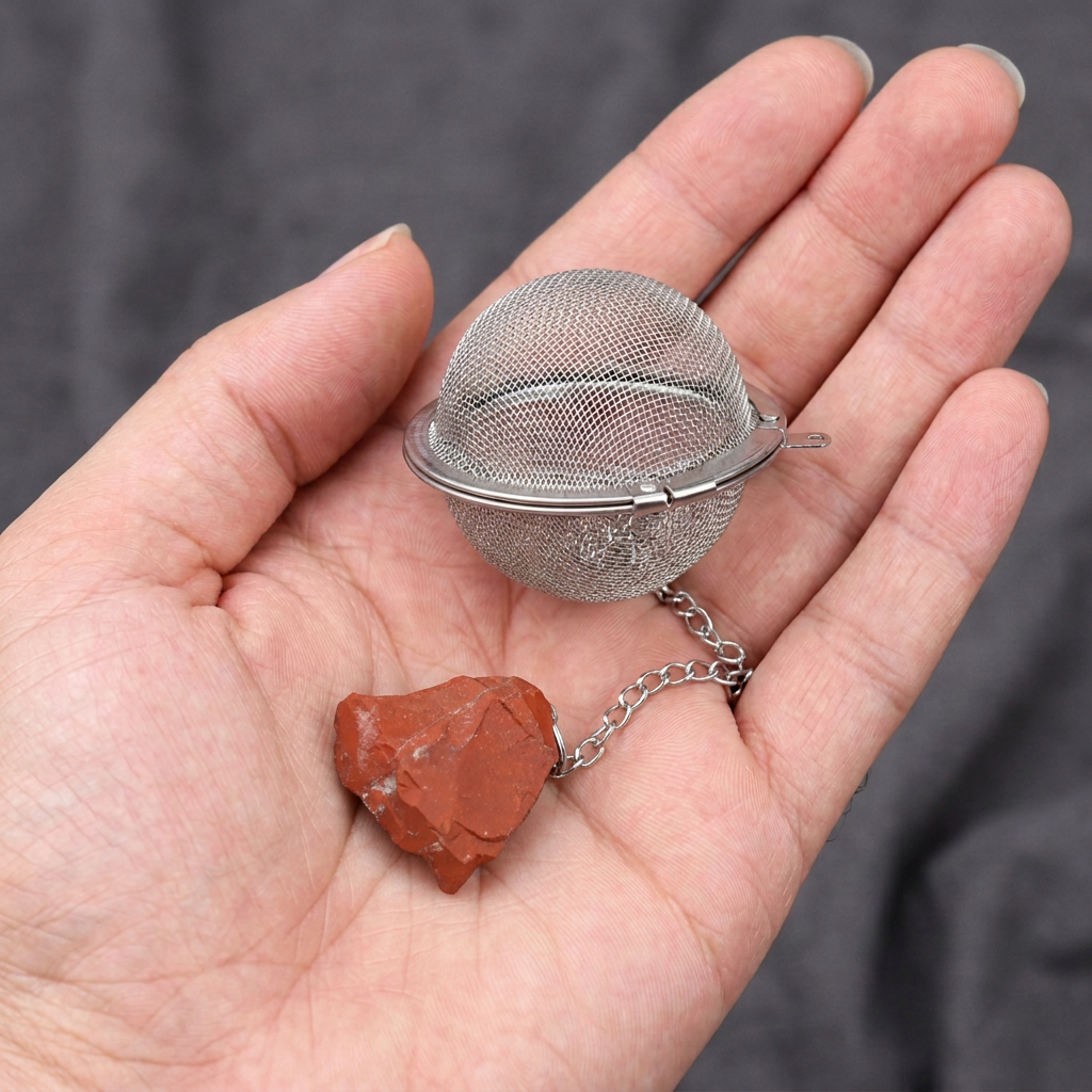 Red Jasper Gemstone Tea Strainer | Ember & Olive - Ember & Olive Coffee Co.®