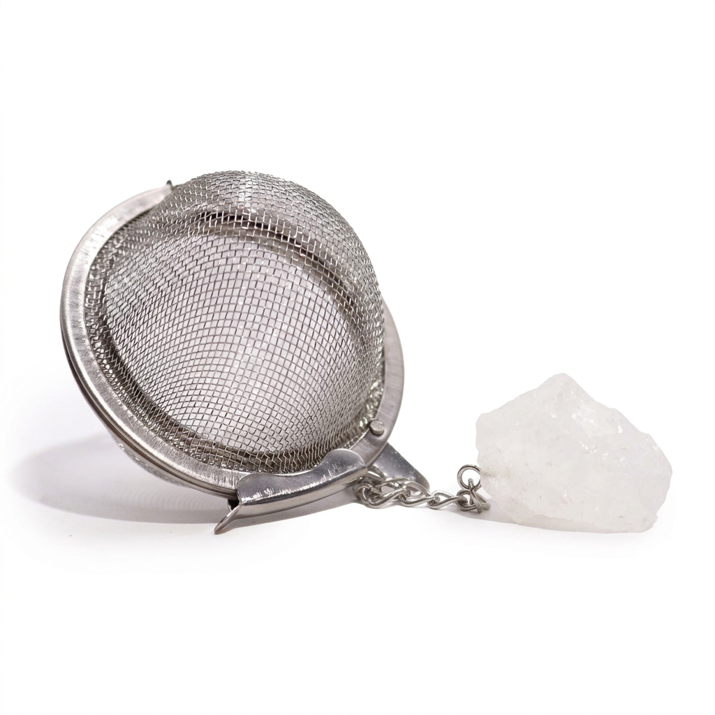 Rock Quartz Gemstone Tea Strainer | Ember & Olive - Ember & Olive Coffee Co.®