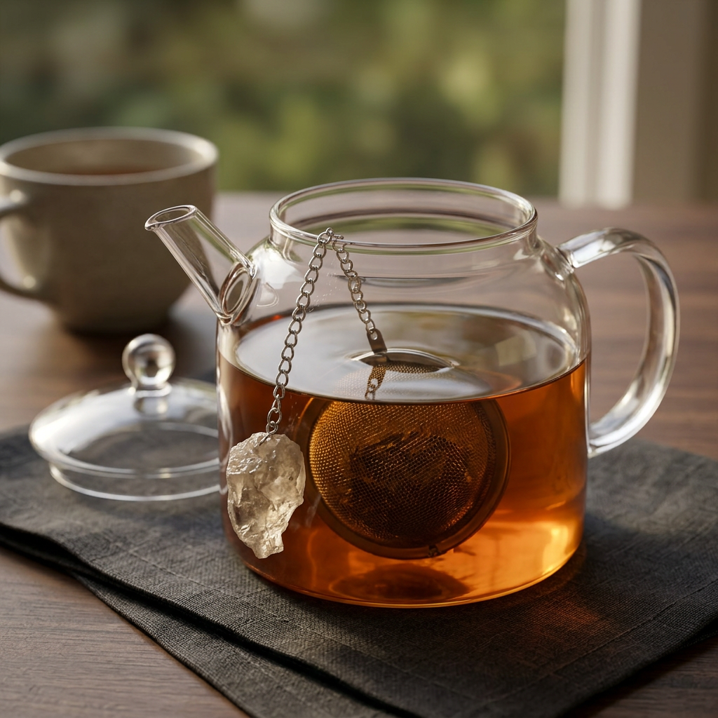 Smoky Quartz Gemstone Tea Strainer | Ember & Olive - Ember & Olive Coffee Co.®