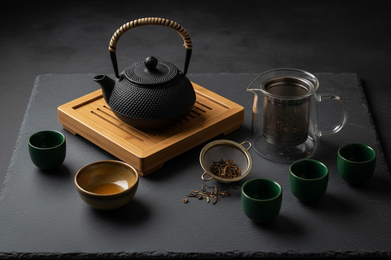 Tea Hardware Flatlay