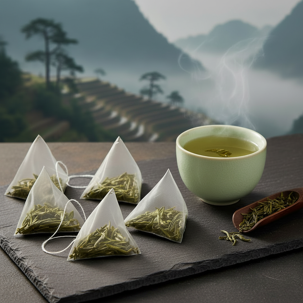 The Emerald Tip Catalyst — Pyramid Teabags